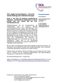 DGA-Journalistenpreis DGA-Journalistenpreis